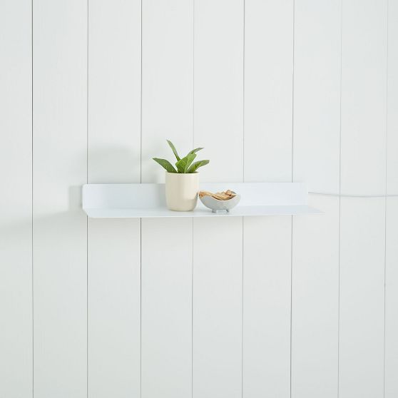 Backlit Wall Display Shelf White Pottery Barn Teen