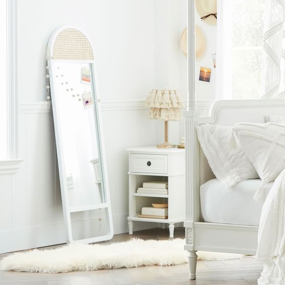 White Cane FullLength Mirror Pottery Barn Teen