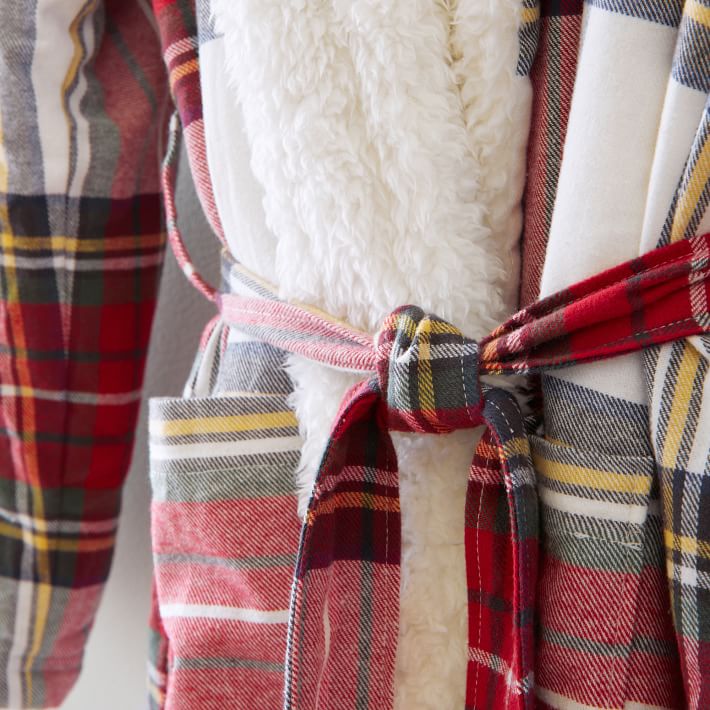 Plaid Sherpa Robe | Pottery Barn Teen