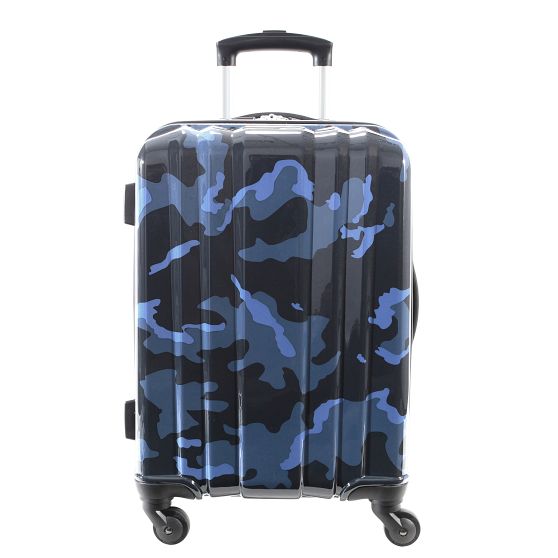 Channeled Hard-Sided Navy Camo Spinner | Pottery Barn Teen