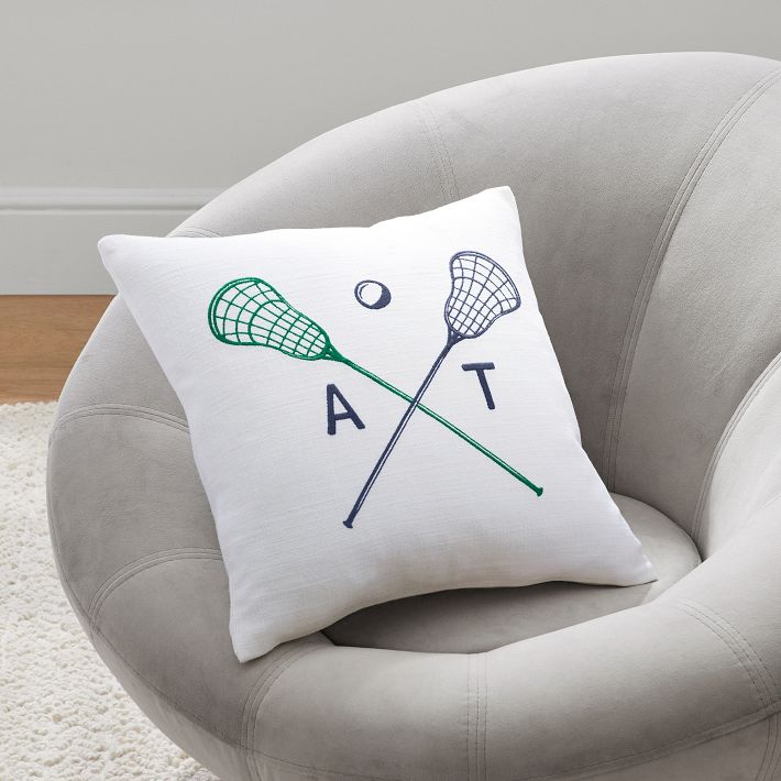 Lacrosse Monogram Pillow Cover