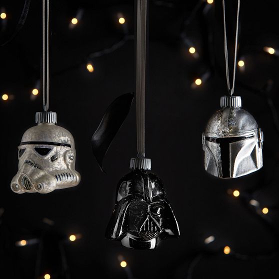 Star Wars™ LightUp Mercury Glass Ornaments Pottery Barn Teen