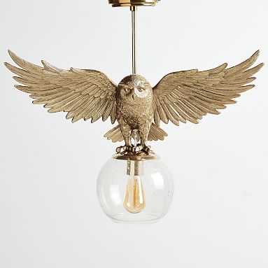HARRY POTTER™ Hedwig Pendant, Brass