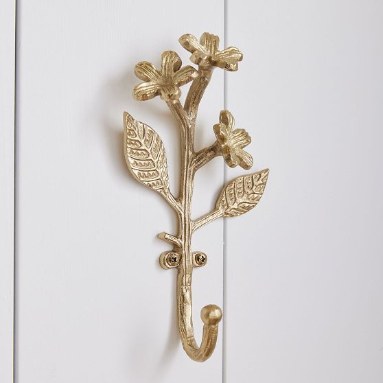 Gold Wall Hooks, Set of 3 Pottery Barn Teen