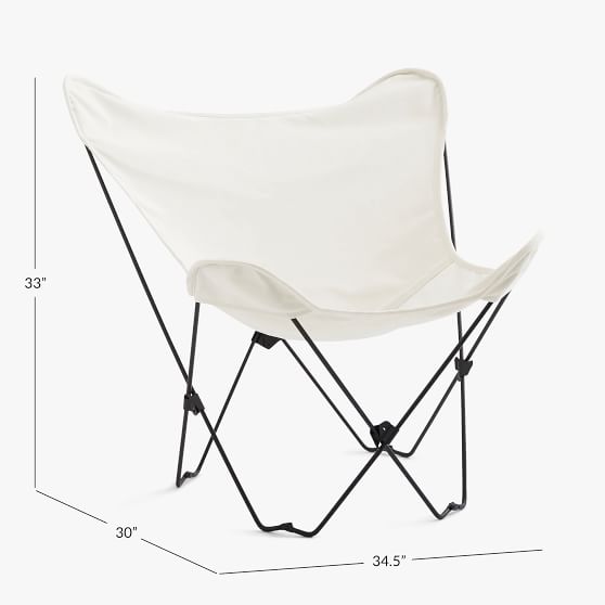 Canvada Natural Indoor/Outdoor Butterfly Chair Pottery Barn Teen