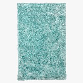 Shimmer Shag Performance Rug - Pale Seafoam Pottery Barn Teen