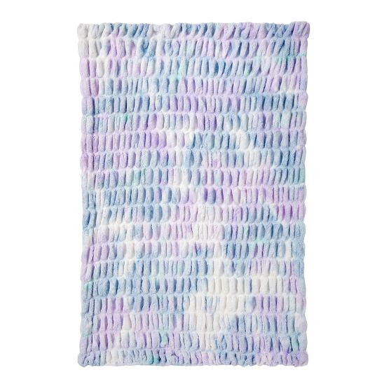 TieDye Ruched FauxFur Throw Blanket Pottery Barn Teen