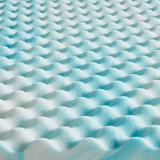 Lucid® Convoluted Gel Memory Foam Mattress Topper Pottery Barn Teen