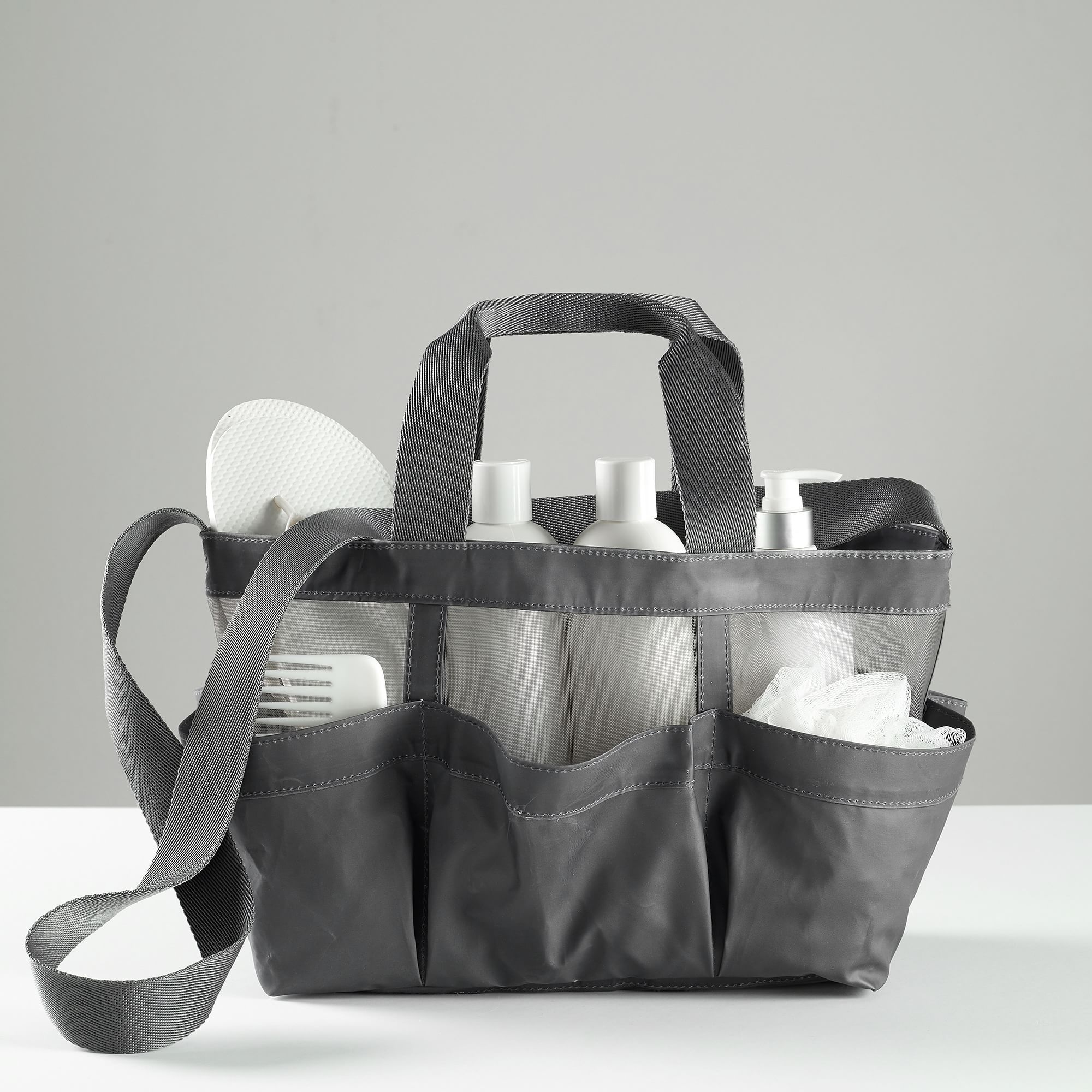 Recycled Over-the-Shoulder Shower Caddies