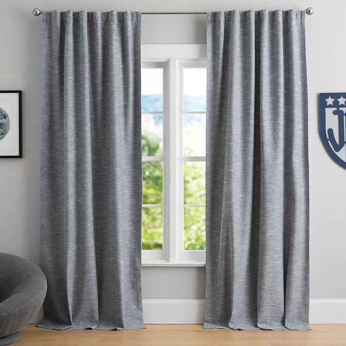 Classic Linen Blackout Curtain | Teen Curtains | Pottery Barn Teen