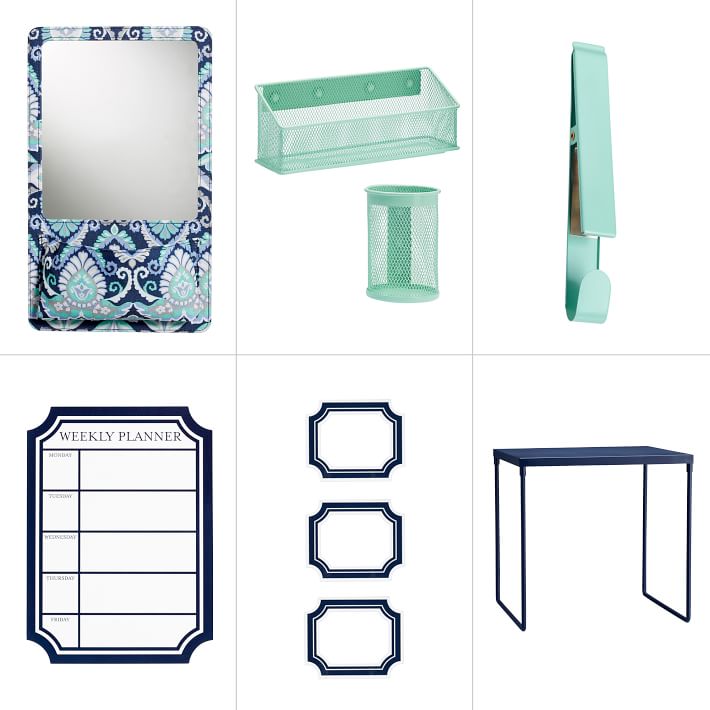 Deluxe Locker Mirror Organizer Locker Decorations Pottery Barn Teen