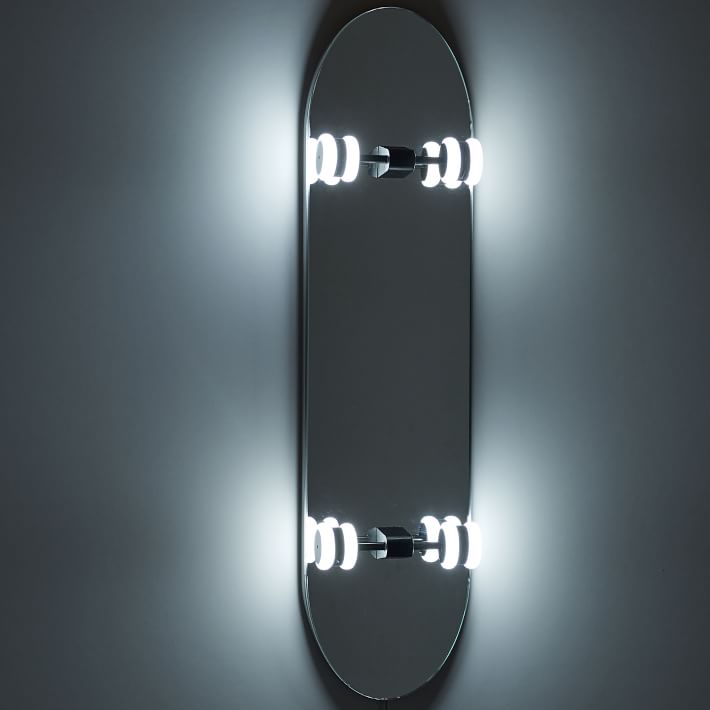 Brawl Stof Zeeslak Skateboard Mirror Wall Light | Pottery Barn Teen