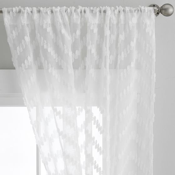 Chevron Sheer Curtain Teen Curtains Pottery Barn Teen
