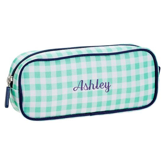 Pool Gingham Pencil Case Pencil Pouch Pottery Barn Teen