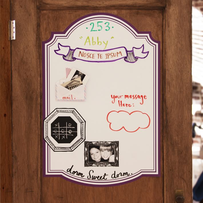 Classic Door Message Board Decal Teen Decor Sale Pottery Barn Teen