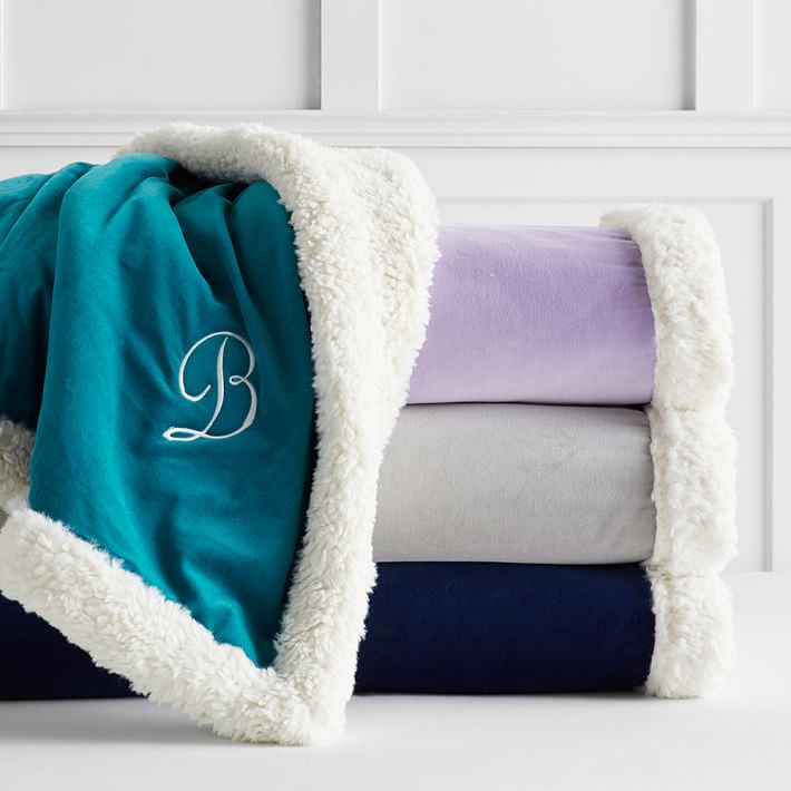 Velvet Luxe Throw Blanket Pottery Barn Teen