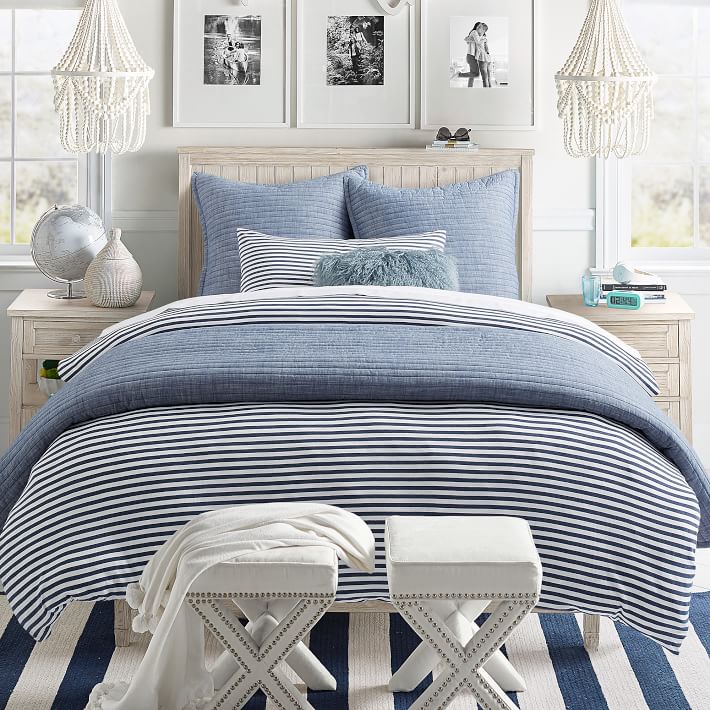 Classic Chambray Boys Quilt Pottery Barn Teen