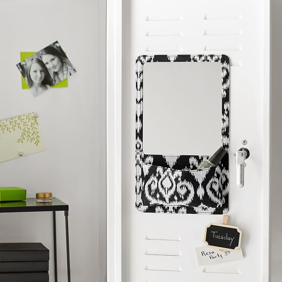 GearUp Damask Chandelier Locker Mirror Pocket Sale Pottery Barn Teen
