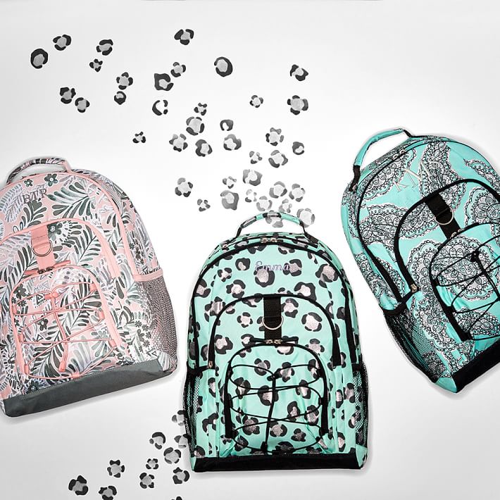 Mint Metallic Leopard Spots Teen Backpack Pottery Barn Teen