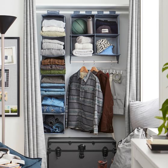 Recycled Hanging Closet Sweater Organizer Pottery Barn Teen