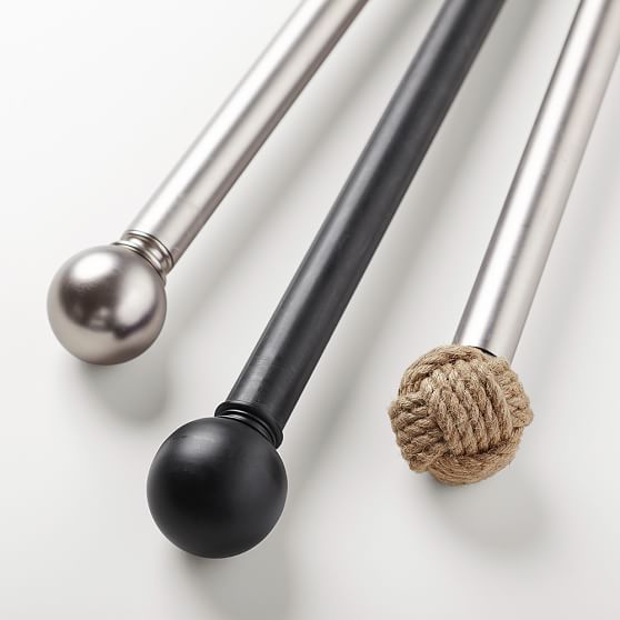 Rope Finial + Hardware Set Window Hardware Pottery Barn Teen
