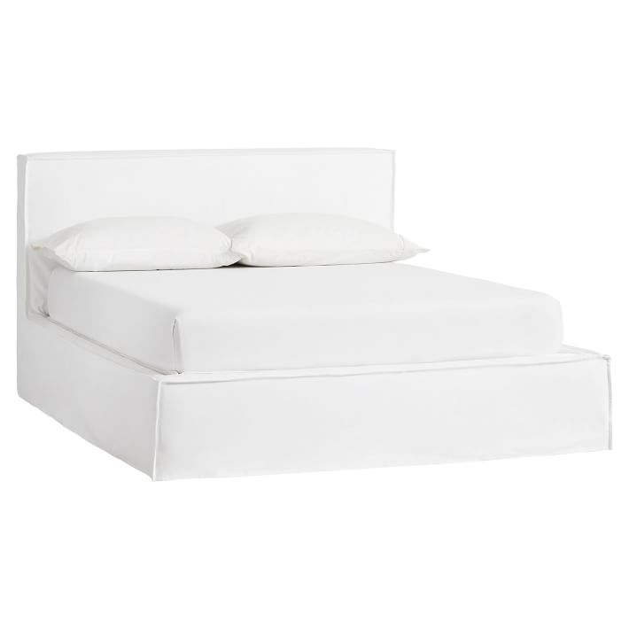 Reese Platform Teen Bed Frame + Slipcover Set | Pottery Barn Teen