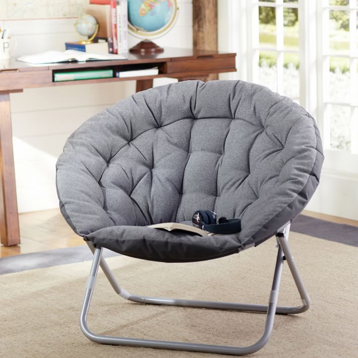 Gray Highlands Round Chair Pottery Barn Teen
