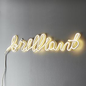 Brilliant Neon Wall Light | Pottery Barn Teen