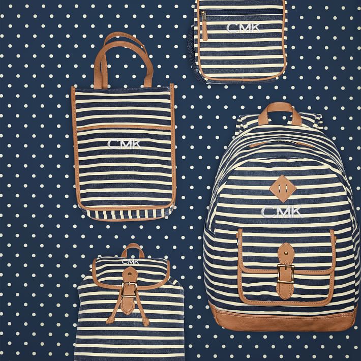 Navy Stripe Tiny Backpack Pottery Barn Teen