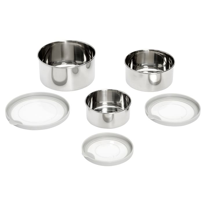 Stainless Steel Nesting Trio Lunch Containers | Pottery Barn Teen