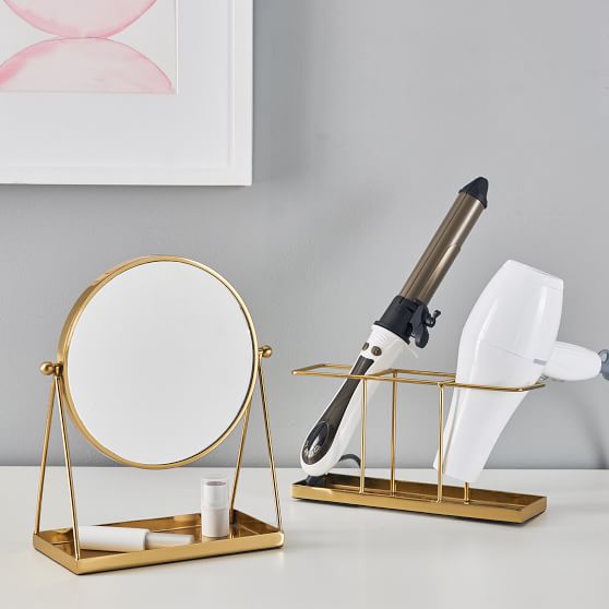 Silhouette Vanity Mirror Dorm Jewelry Storage Pottery Barn Teen