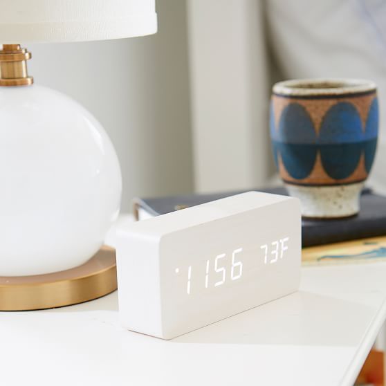 FauxWood Alarm Clock Tech Accessories Pottery Barn Teen