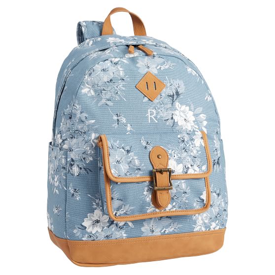 Light Blue Camilla Floral Teen Backpack | Pottery Barn Teen