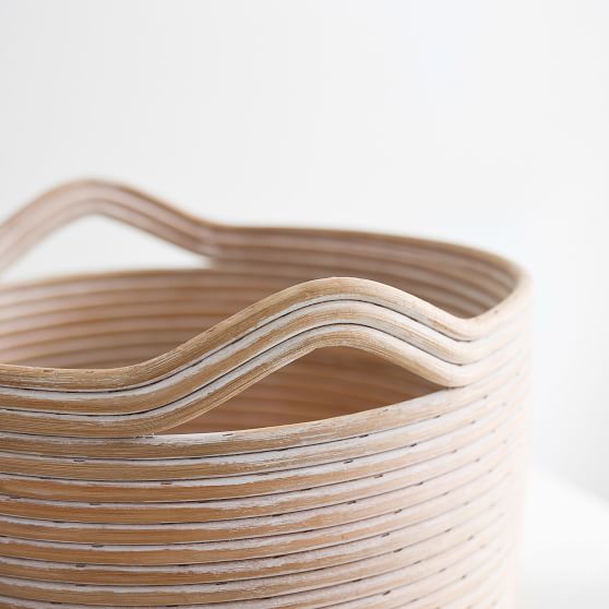 Whitewash Cane Storage Storage Baskets Pottery Barn Teen