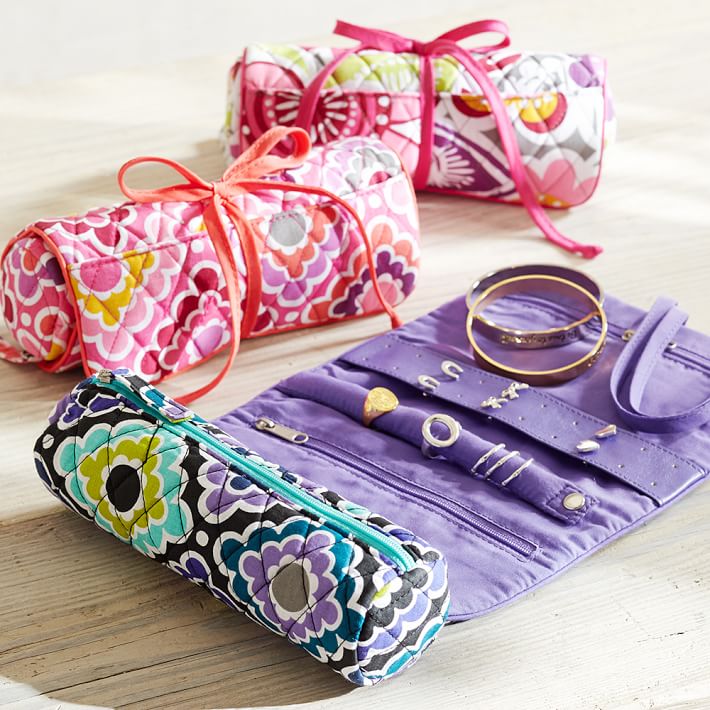 Quilted Sleepover Jewelry Roll Jewelry Storage Pottery Barn Teen