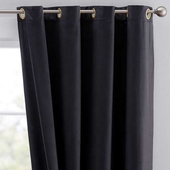 Shimmer Velvet Grommet Blackout Curtain | Teen Curtains | Pottery Barn Teen