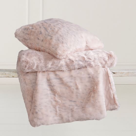 Leopard FauxFur Pillow Cover Pottery Barn Teen