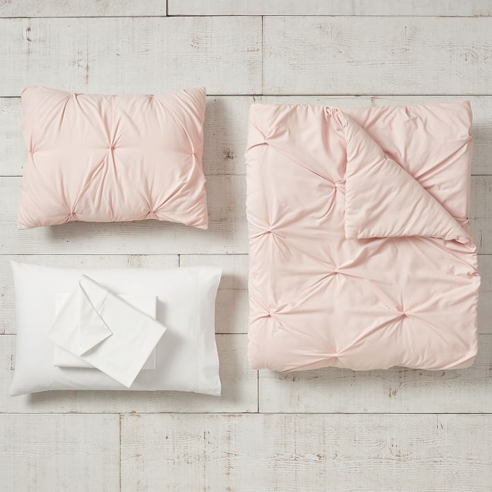 Microfiber Pintuck Teen Comforter Set Pottery Barn Teen