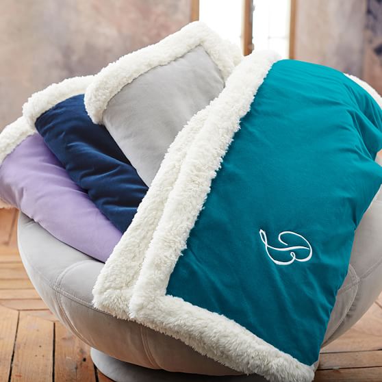 Velvet Luxe Throw Blanket Pottery Barn Teen