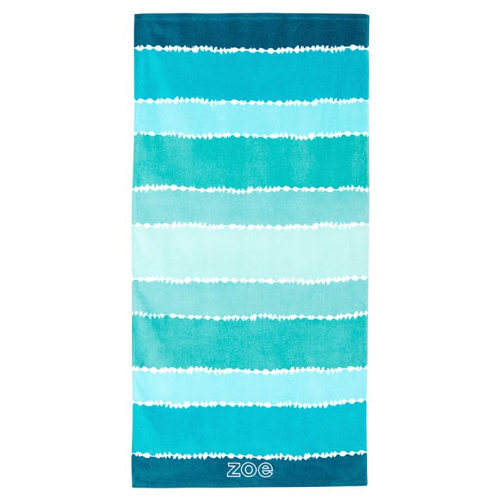 Tie-Dye Stripe Beach Towel, Pool