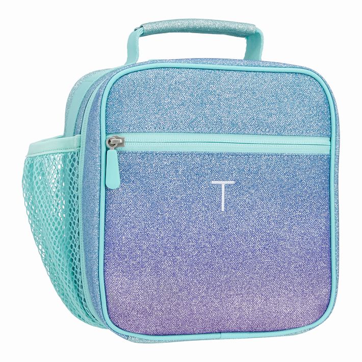 Purple & Pool Ombre Glitter Classic Lunch Box For Teens | Pottery Barn Teen