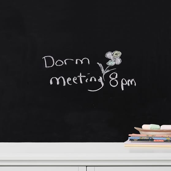 Chalk Peel and Stick Dorm Wallpaper Pottery Barn Teen