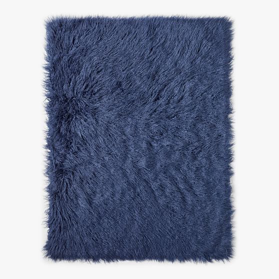 Faux Mongolian Fur Throw Blanket Pottery Barn Teen