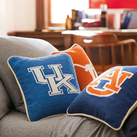 Collegiate Needlepoint Boys Pillow Pottery Barn Teen
