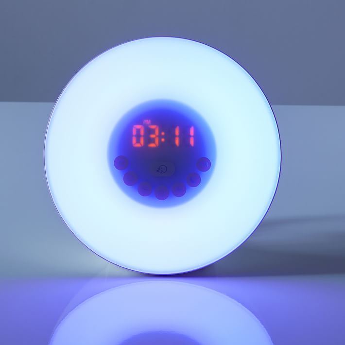 Round Light-Up Alarm Clock | Tech Accessories | Pottery Barn Teen