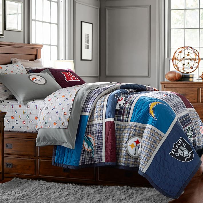 NFL Boys Quilt Sale Pottery Barn Teen