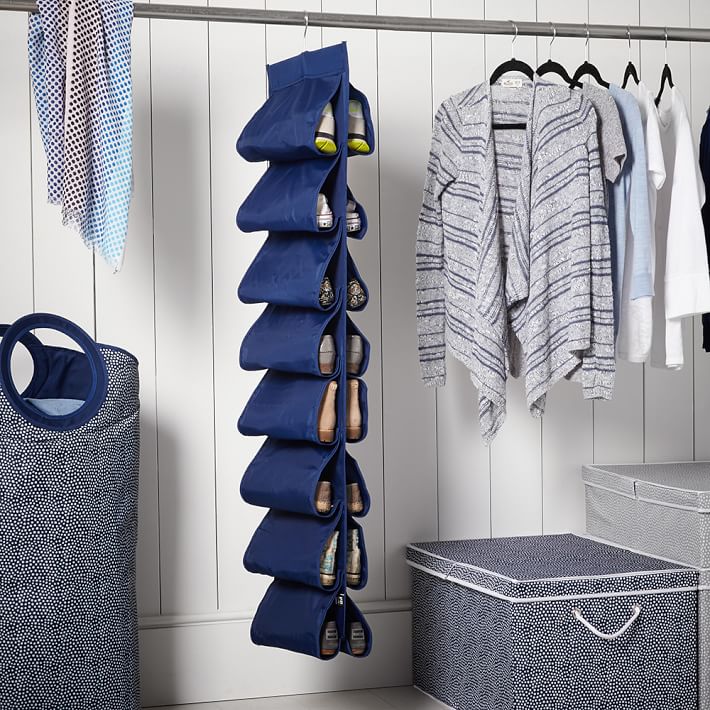 Solid Hanging Closet Shoe Storage Dorm Closet Organizer Pottery