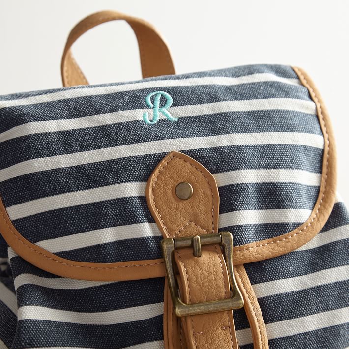 Navy Stripe Tiny Backpack Pottery Barn Teen