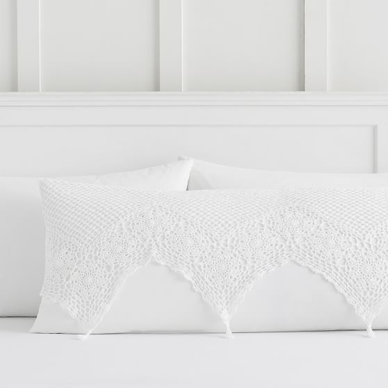 Sweet Crochet Body Pillow Cover Pottery Barn Teen