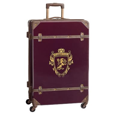 HARRY POTTER™ Hard-Sided GRYFFINDOR™ Checked Spinner Suitcase, Gryffindor-Maroon